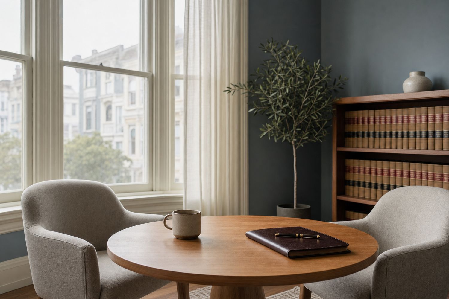 Consultation room at the firm’s Richmond District office